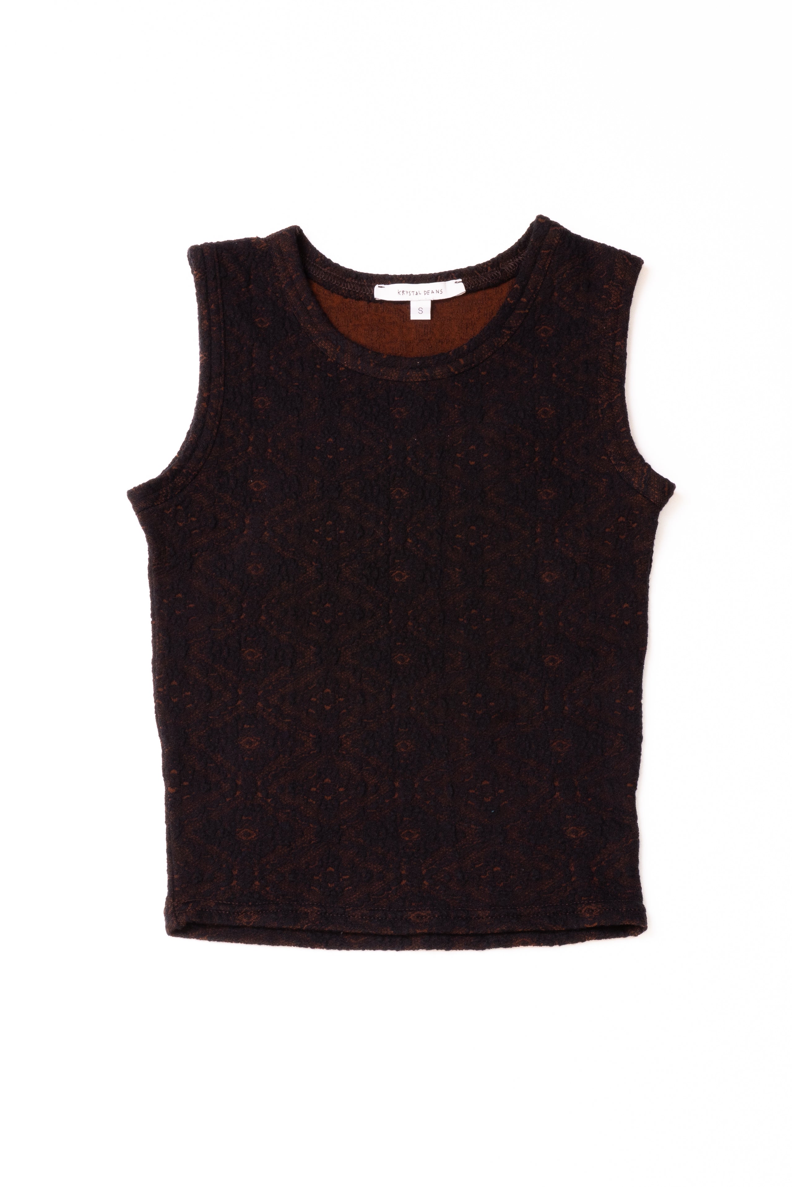 DIRTY LACE TANK | BROWN
